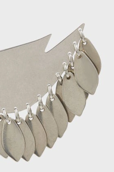 Shop Isabel Marant Leaf-accented Bird Earrings In Silver