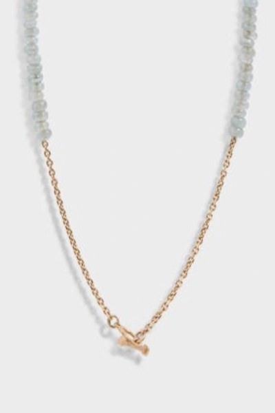 Shop Luis Morais Diamond-embellished Bead Necklace In Blue