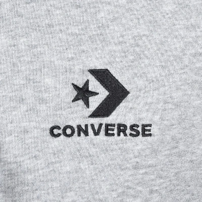 Shop Converse Star Chevron Full Zip Hoodie Grey