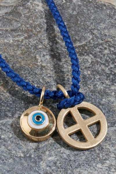 Shop Luis Morais Evil Eye Necklace In Metallic