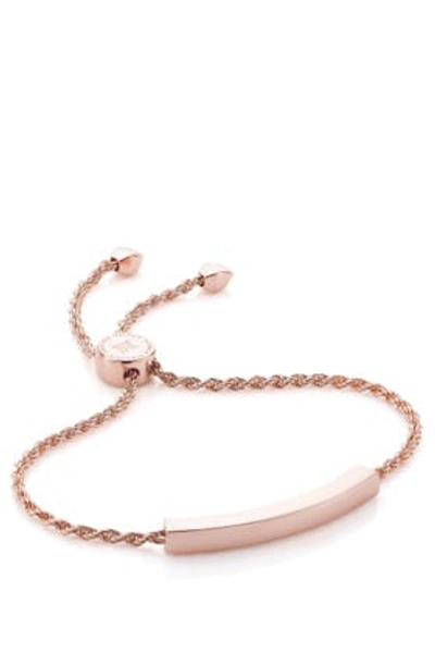 Shop Monica Vinader Rp Linear Chain Bracelet In Metallic