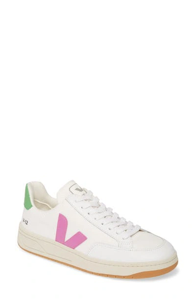 Shop Veja V-12 Sneaker In White/ Ultraviolet/ Granny