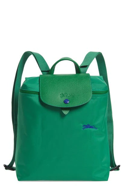 Shop Longchamp Le Pliage Club Backpack In Cactus