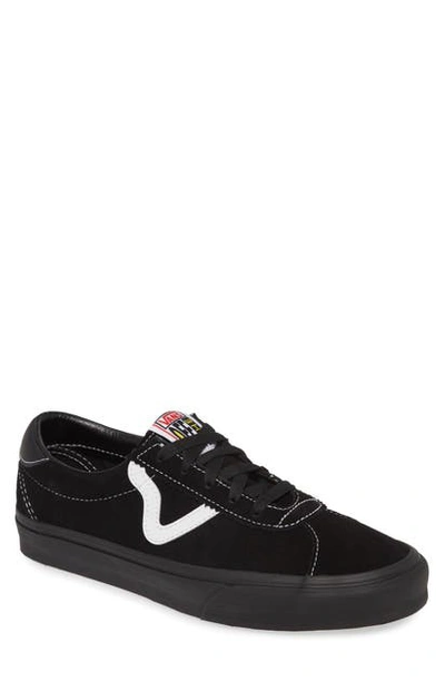 Shop Vans Sport Sneaker In Black/ Black Suede