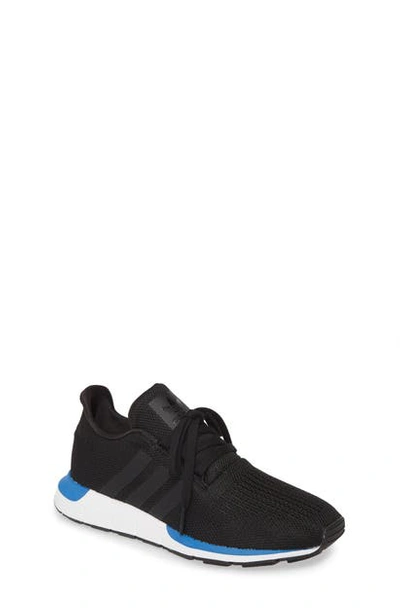 Shop Adidas Originals Swift Run Sneaker In Core Black/ Core Black/ Blue