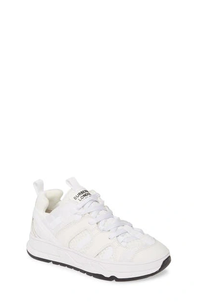 Shop Burberry Union Sneaker In Optic White