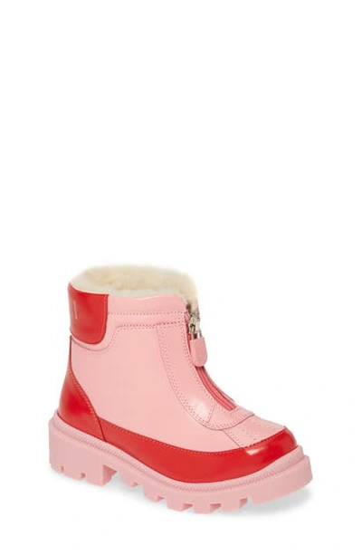 Shop Gucci Cree Faux Fur Lined Boots In Pink