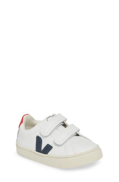Shop Veja Esplar Double Strap Sneaker In Extra-white Nautico Pekin