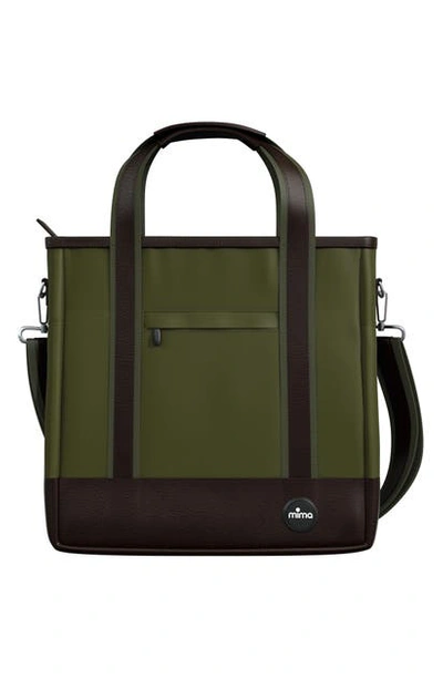 Shop Mima Zigi Diaper Bag In Olive Green