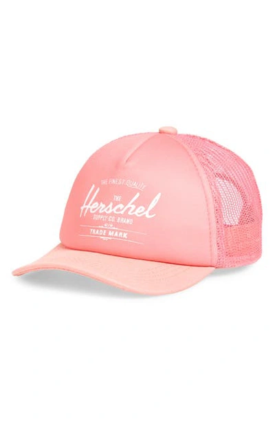 Shop Herschel Supply Co Sprout Whaler Mesh Hat In Flamingo Pink