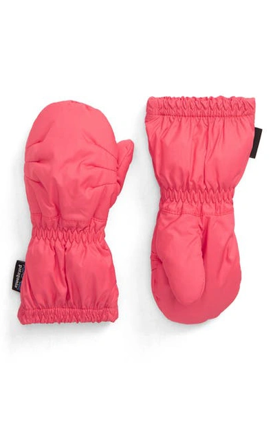 Shop Patagonia Water Repellent Puff Mittens In Range Pink