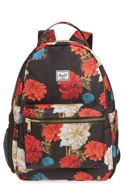 Shop Herschel Supply Co Nova Sprout Diaper Backpack In Vintage Floral Black