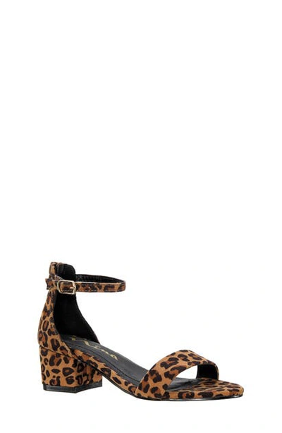 Shop Nina Hidi Sandal In Leopard Micro Suede