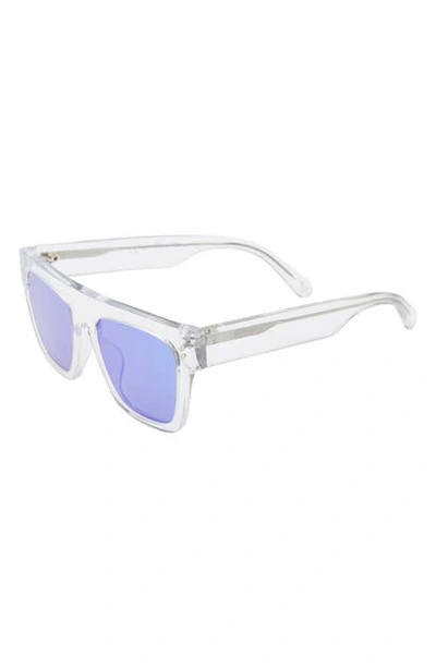 Shop Stella Mccartney 45mm Square Sunglasses In Crystal