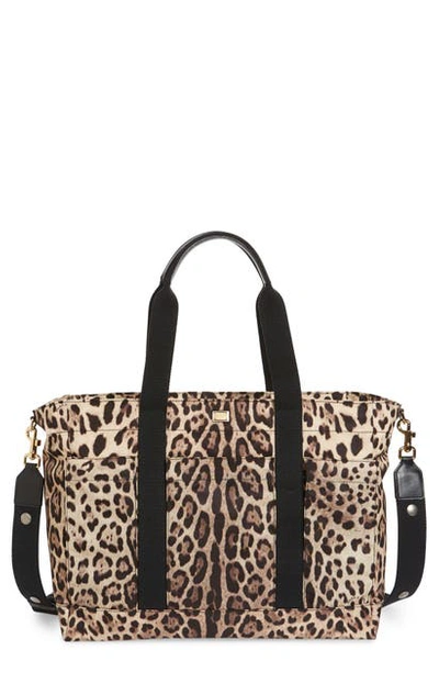Shop Dolce & Gabbana Natalie Nylon Diaper Bag In Stampa