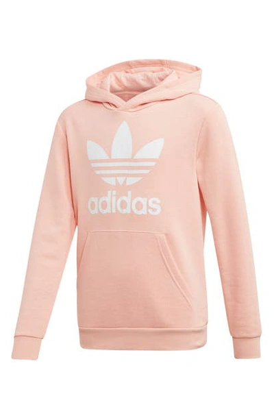 Adidas Originals Kids' Adidas Big Girls French Terry Logo-print Hoodie In  Pink | ModeSens