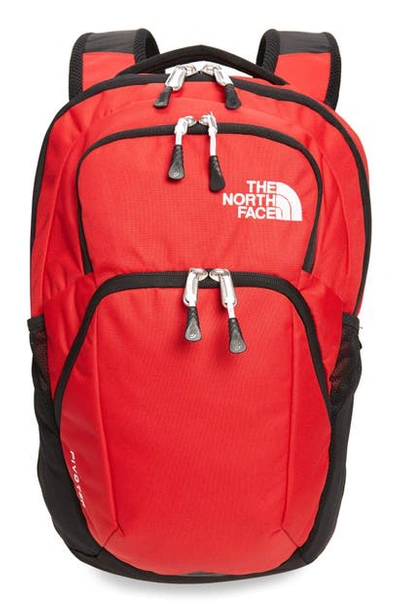 Shop The North Face Pivoter Backpack In Tnf Red/ Tnf Black