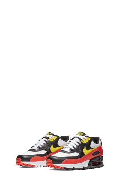 Shop Nike Air Max 90 Sneaker In White/ Black/ Bright Crimson