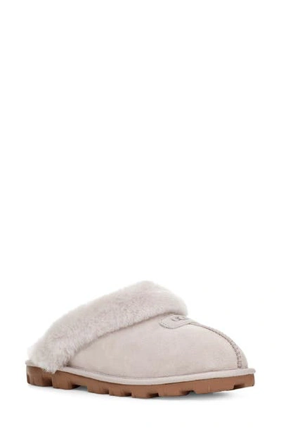 Shop Ugg Genuine Shearling Slipper In Feather