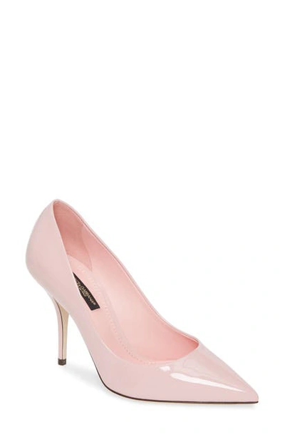 Shop Dolce & Gabbana Pointy Toe Pump In Pink