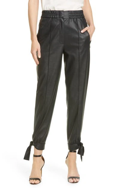 Shop Rebecca Taylor Faux Leather Pants In Black