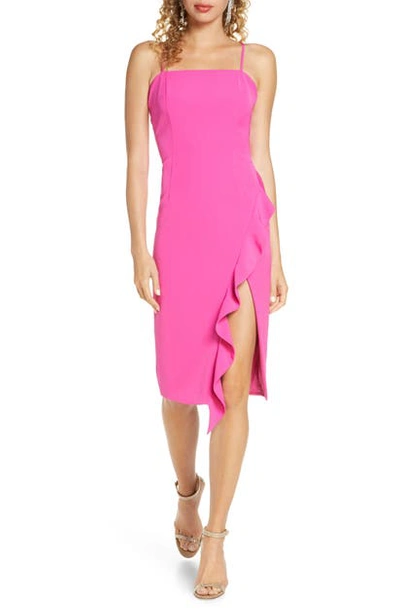 Shop Bardot Carmelle Cocktail Dress In Fuchsia