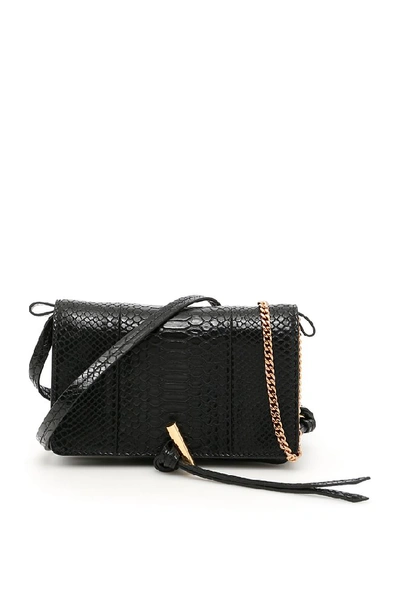 Shop Stella Mccartney Mini Flo Shoulder Bag In Black