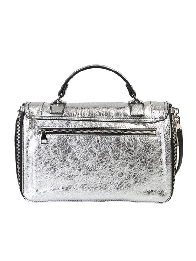 Shop Proenza Schouler Ps1 Shoulder Bag In Silver