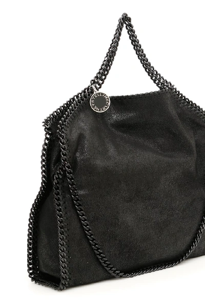 Shop Stella Mccartney Falabella Foldover Tote Bag In Black