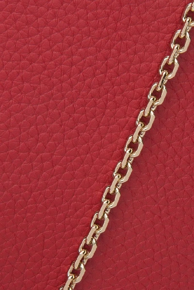 Shop Valentino Garavani Rockstud Chain Wallet In Red