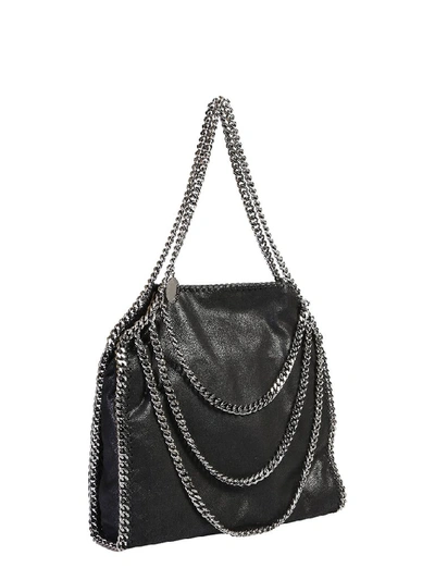 Shop Stella Mccartney Falabella Chain Details Tote Bag In Black