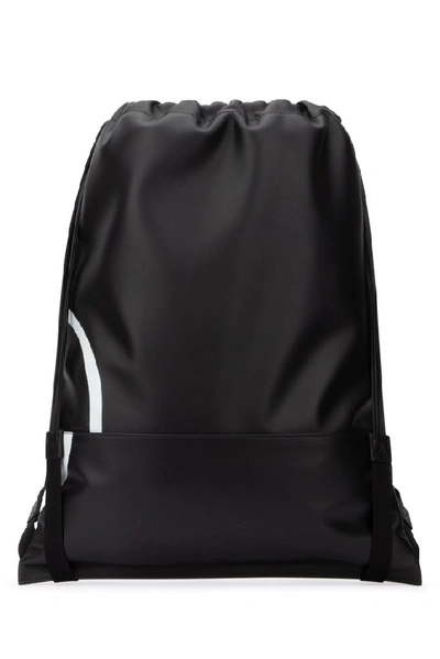 Shop Valentino Vlogo Drawstring Backpack In Black