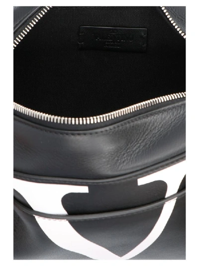 Shop Valentino Vlogo Belt Bag In Black