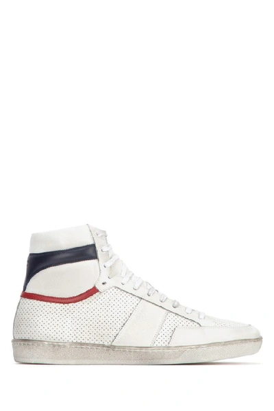 Shop Saint Laurent Court Classic Sneakers In White