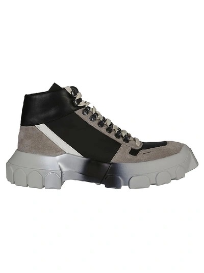 Shop Rick Owens Tractor Combat Boots In Multi