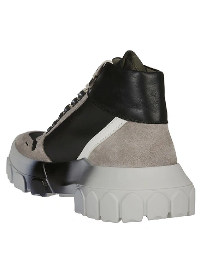 Shop Rick Owens Tractor Combat Boots In Multi