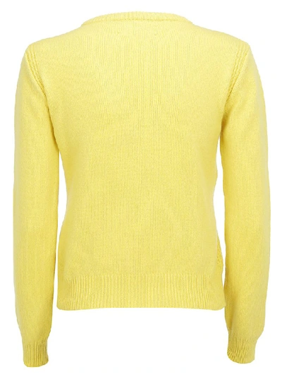 Shop Alberta Ferretti Love Me Sweater In Yellow