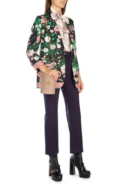 Shop Gucci Flora Printed Jacket In Multi