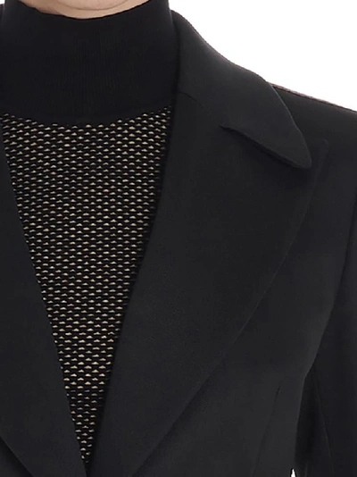 Shop Fendi Single Breasted Blazer In Black