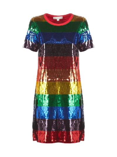 Shop Michael Michael Kors Rainbow Sequin Dress In Multi