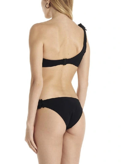Shop Zimmermann Zinnia One Shouldered Bow Bikini In Black