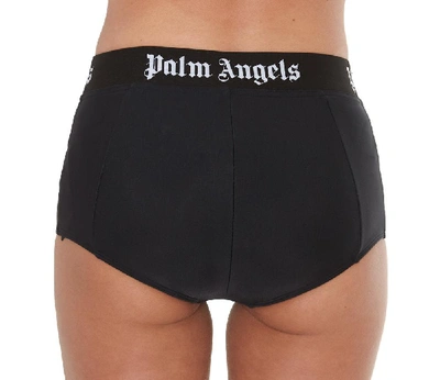 Shop Palm Angels Logo Waistband Briefs In Black