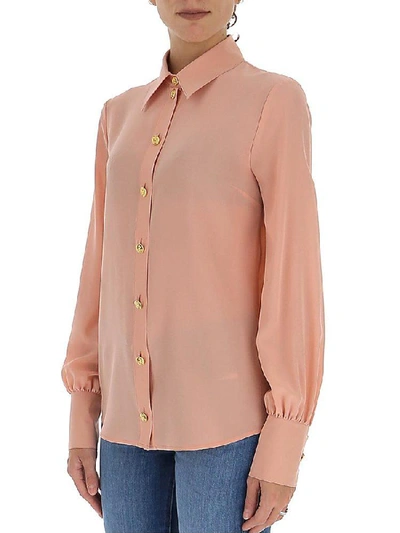 Shop Gucci Classic Collar Buttoned Shirt In Pink