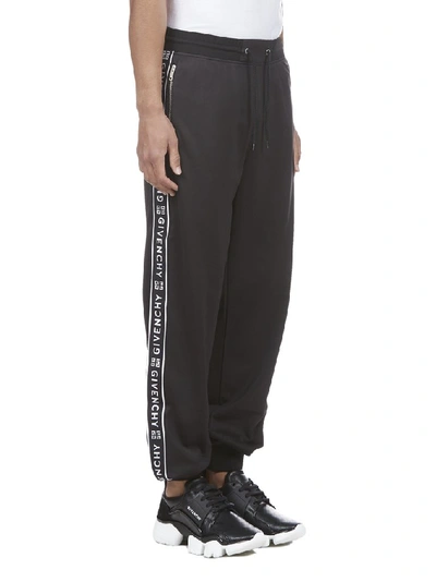 Shop Givenchy Logo Tape Sweatpants In Black