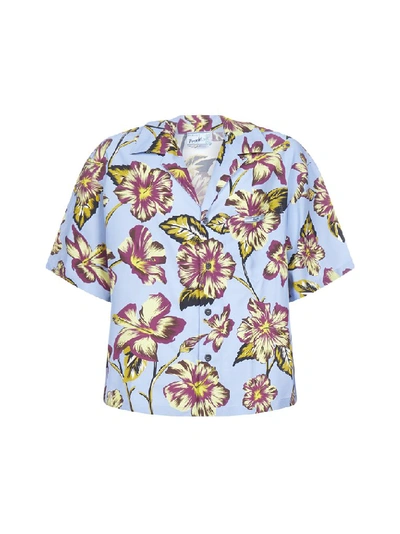 Shop Prada Floral Print Shirt In Multi
