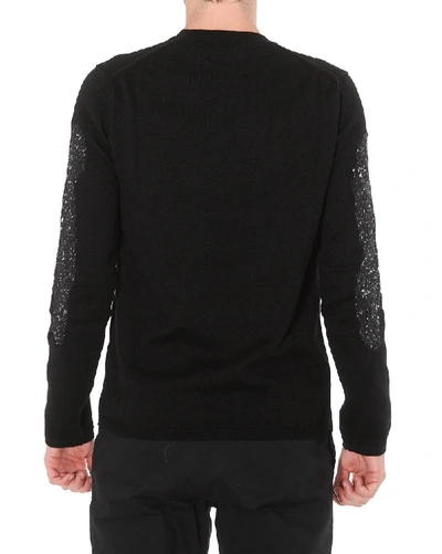 Shop Comme Des Garçons Shirt Sleeve Detail Sweater In Black