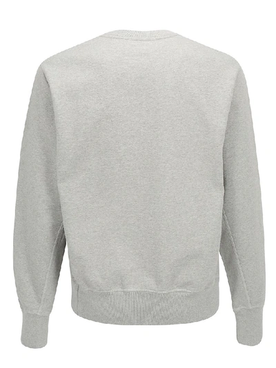 Shop Helmut Lang Crewneck Sweatshirt In Grey
