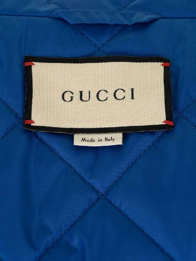 Shop Gucci Gg Hooded Colour Block Jacket In Multi