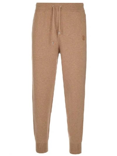 Shop Burberry Monogram Motif Track Pants In Beige