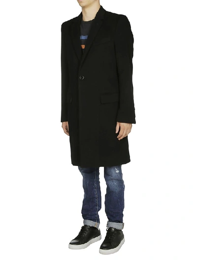 Shop Dolce & Gabbana Single Breasted Tailored Coat In Black